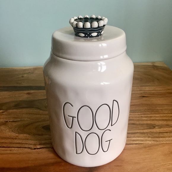 rae dunn good dog jar